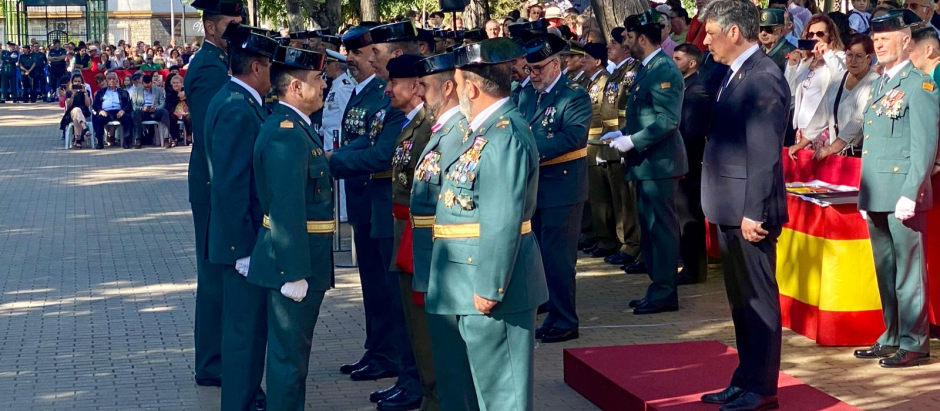 El Coronel Jefe de la Comandancia de la Guardia Civil de Córdoba preside el acto central de la conmemoración del 180 aniversario de la fundación de la Guardia Civil