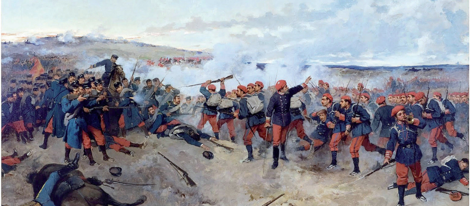 Tercera Guerra Carlista. Batalla de Lácar por Enrique Estevan y Vicente
