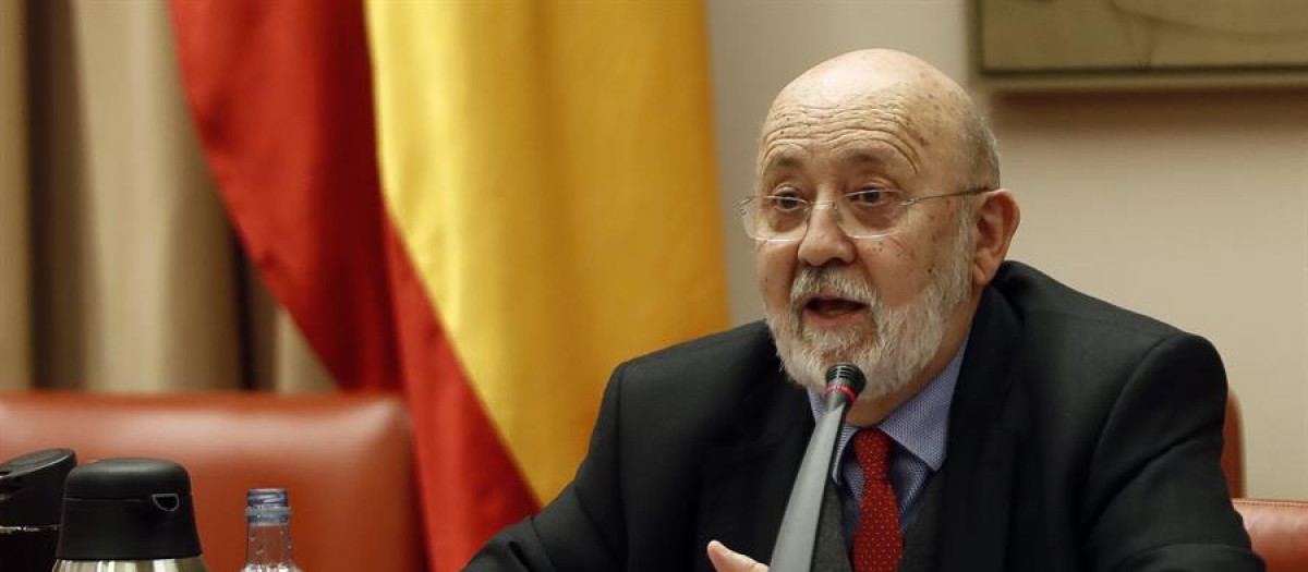 El presidente del CIS, José Félix Tezanos, en el Congreso de los Diputados