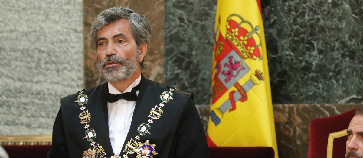 Carlos Lesmes, presidente del CGPJ y del Tribunal Supremo, en la apertura del año judicial