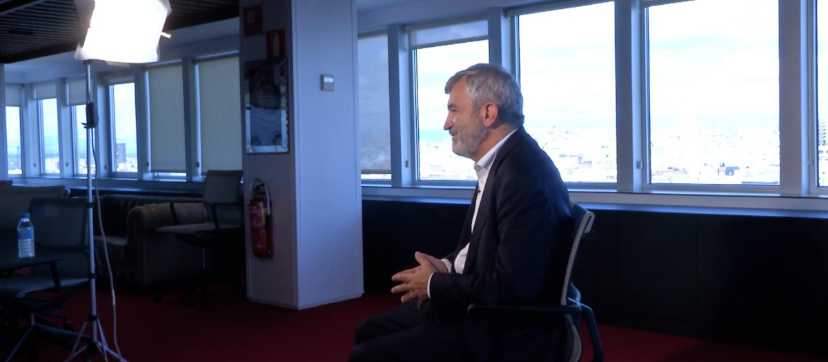 Luis Garicano, durante su entrevista con El Debate