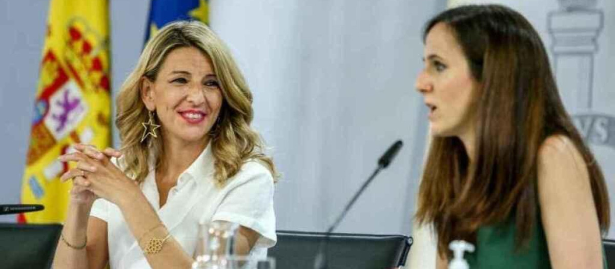 Yolanda Díaz e Ione Belarra.