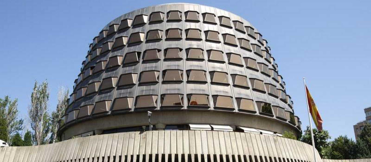 Fachada del Tribunal Constitucional, en Madrid