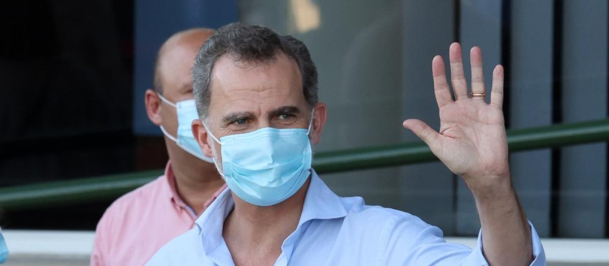 Felipe VI en una visita a Tenerife en 2020