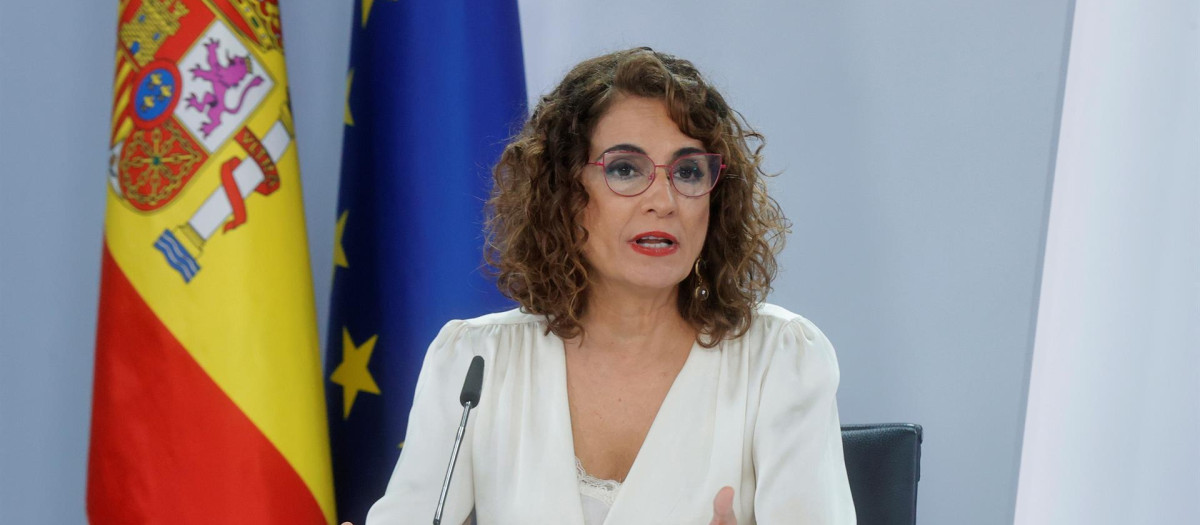 María Jesús Montero, en la rueda de prensa tras el Consejo de Ministros