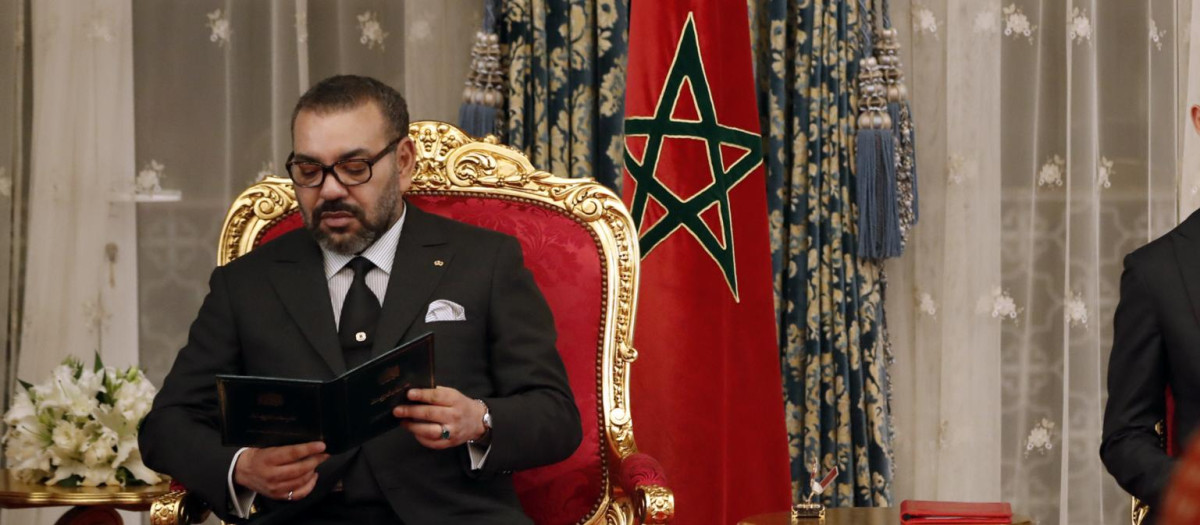 Mohamed VI y su hijo Hassan.