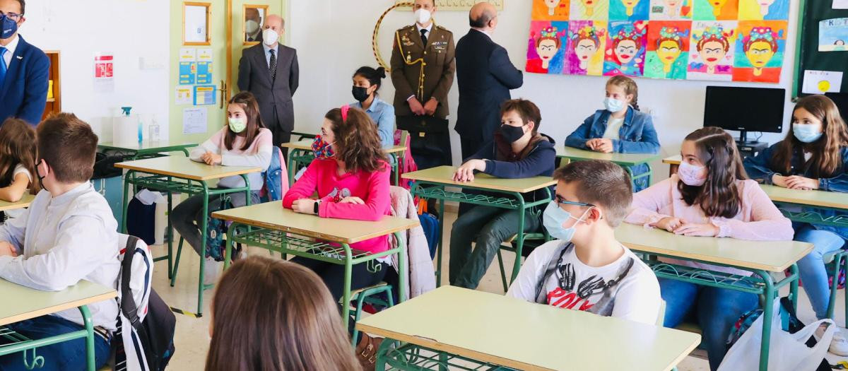 Aula de un colegio de la Comunidad de Madrid