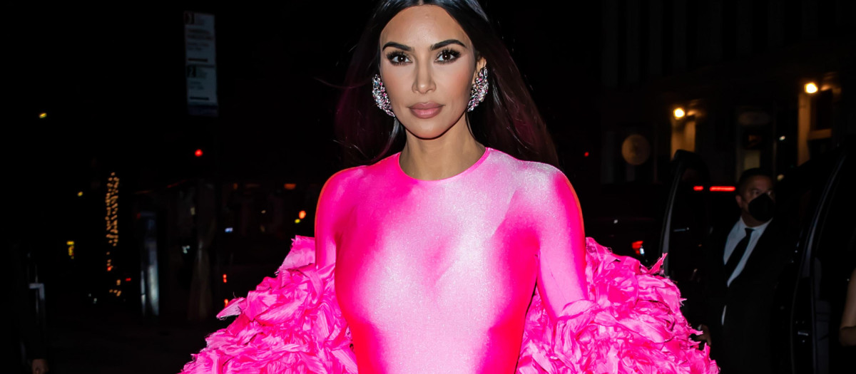 Kim Kardashian al salir de 'Satuday Night Live'