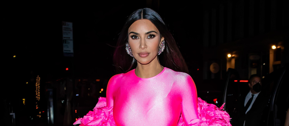 Kim Kardashian al salir de 'Satuday Night Live'