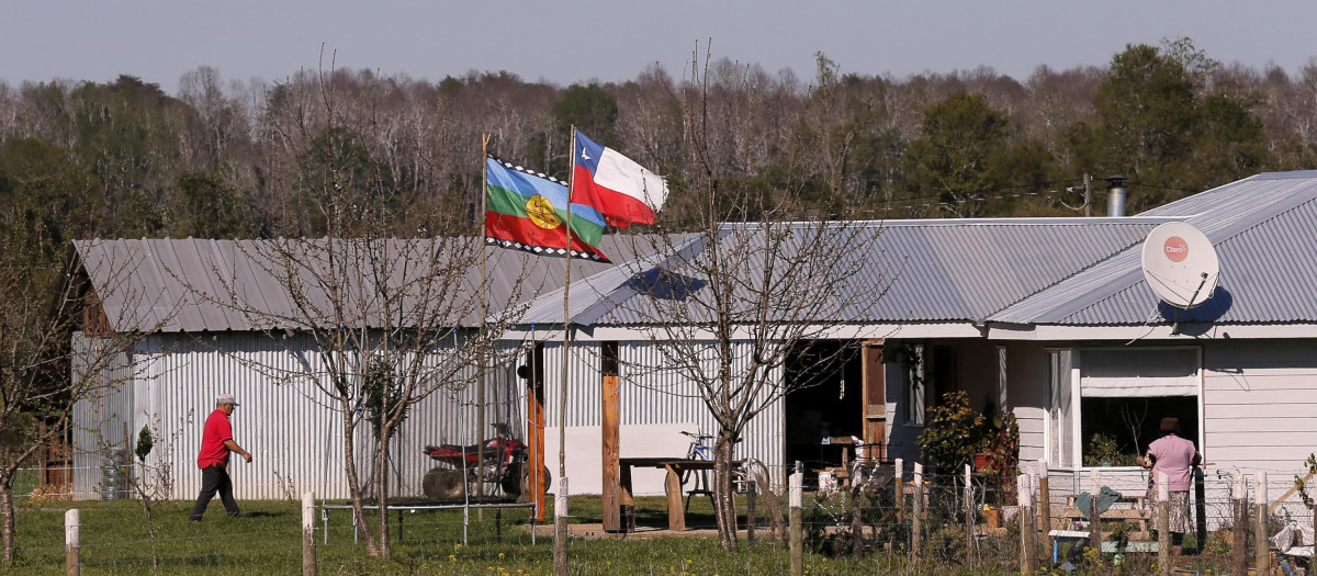 Panorámica de la comunidad mapuche en la Región de la Araucanía, Chile