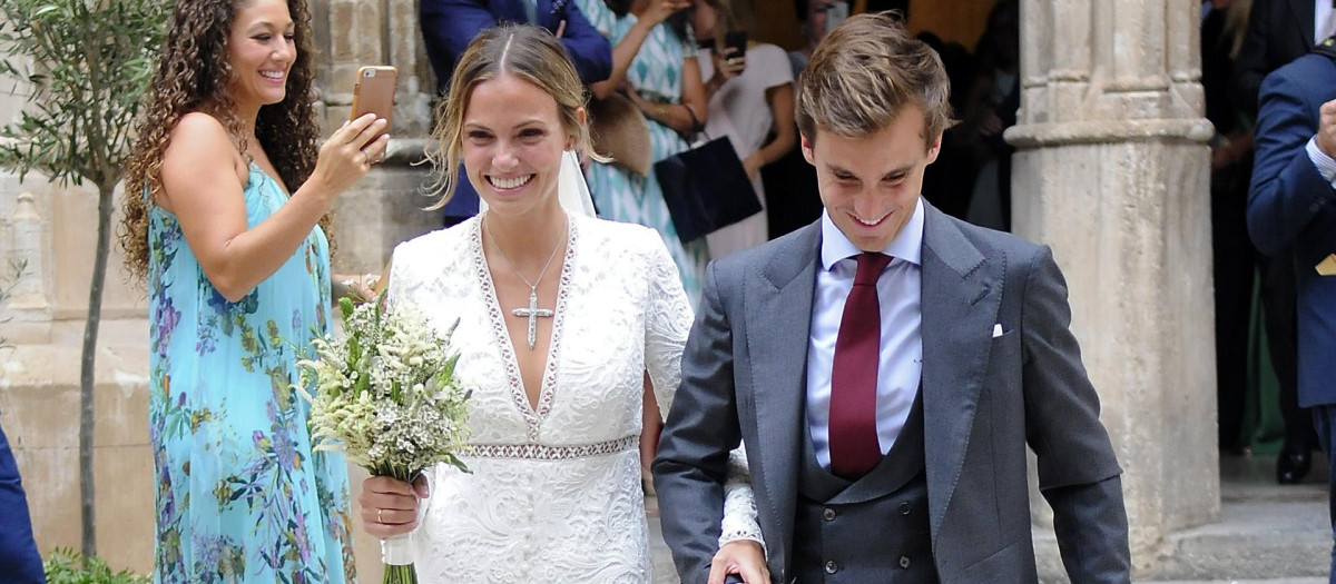 Martina de Jáudenes el día de  su boda