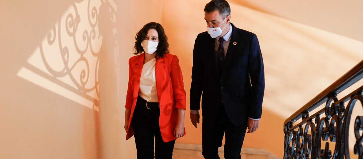 Isabel Díaz Ayuso y Pedro Sánchez.