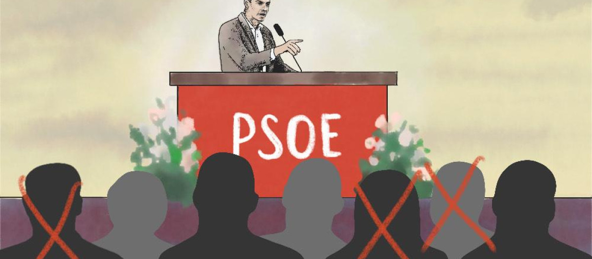 El presidente del Gobierno, Pedro Sánchez, en el 40 Congreso del PSOE.