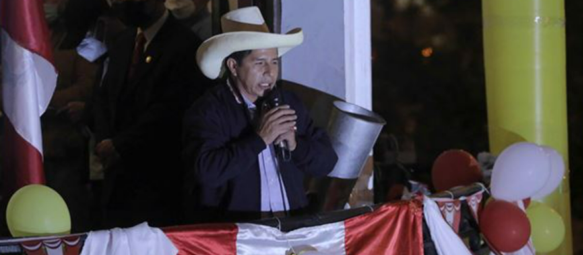 Pedro Castillo, presidente de Perú