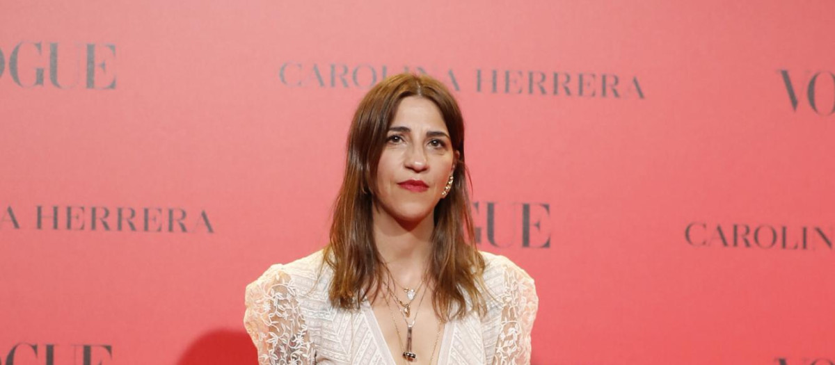 La diseñadora en un acto público de VOGUE