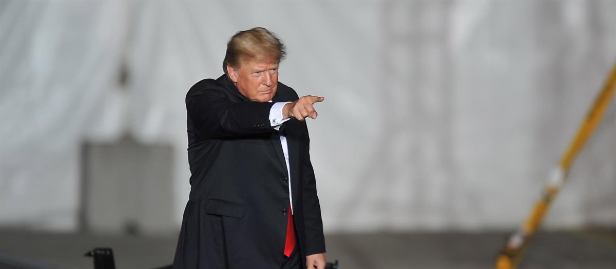 Donald Trump en uno de sus últimos mítines
