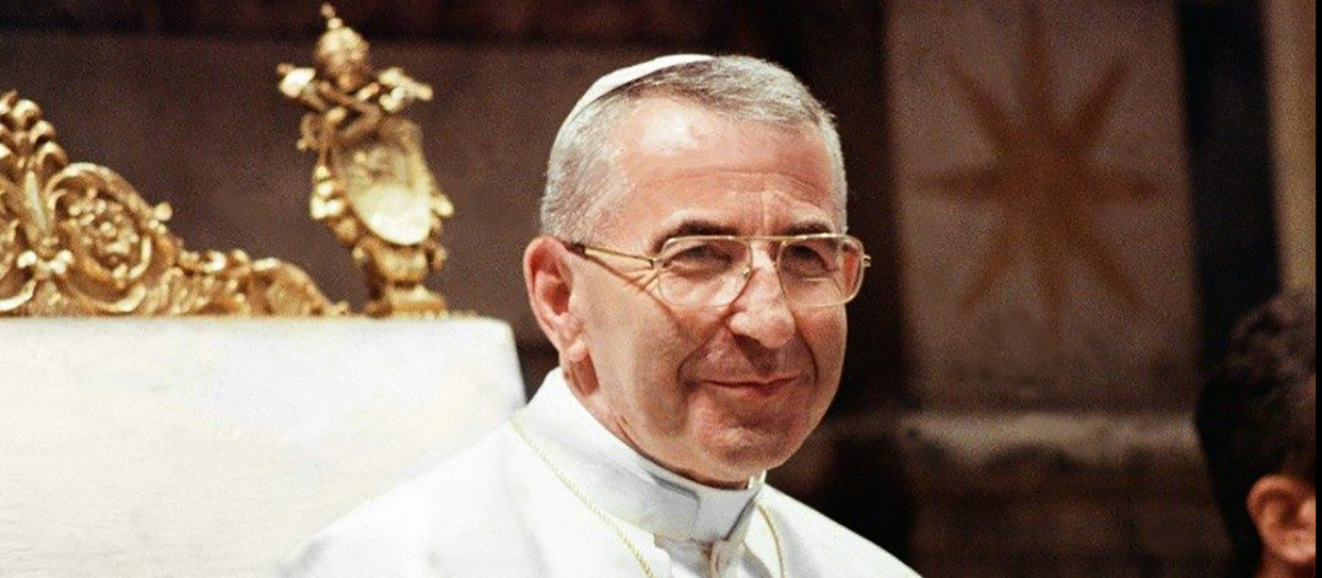 Imagen del Sumo Pontífice, Juan Pablo I, a quien Francisco nombrará santo