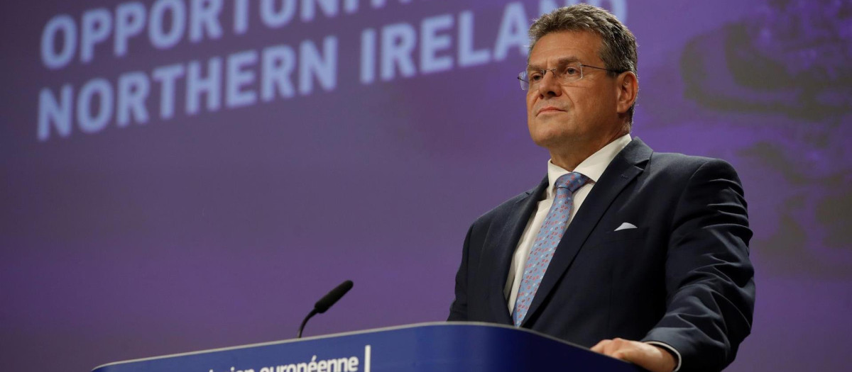 El vicepresidente de la Comisión de la UE, Maros Sefcovic, Bruselas