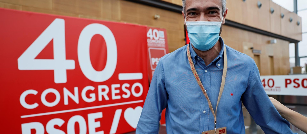 Felipe Sicilia durante el Congreso del PSOE