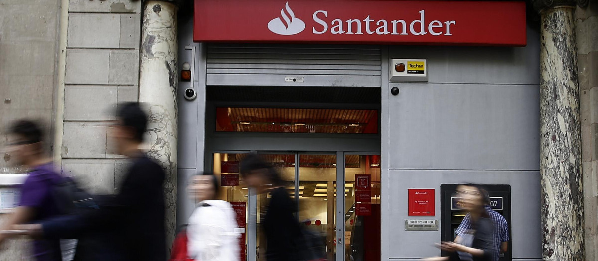 Una oficina del Banco Santander