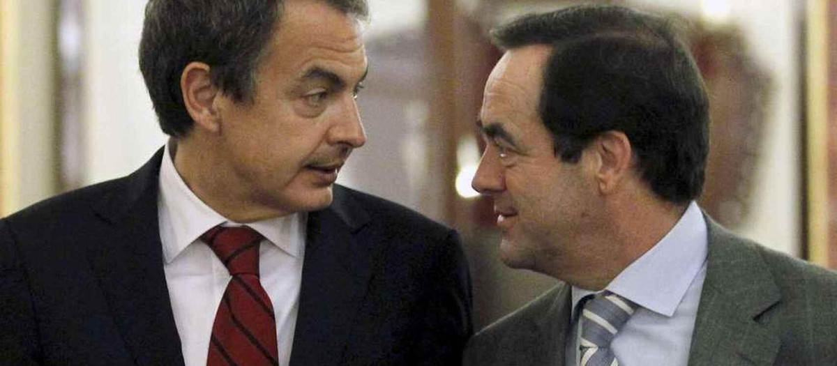 José Luís Rodríguez Zapatero y José Bono