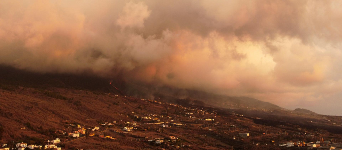 Erupción del volcán de Cumbre Vieja en La Palma, en El Paso