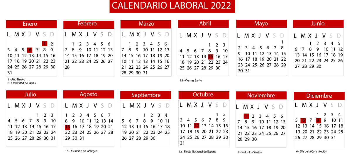 Festivos España 2021