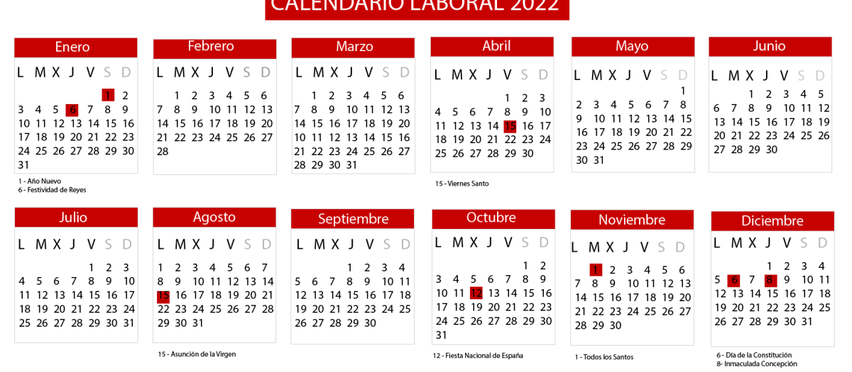 Festivos España 2021