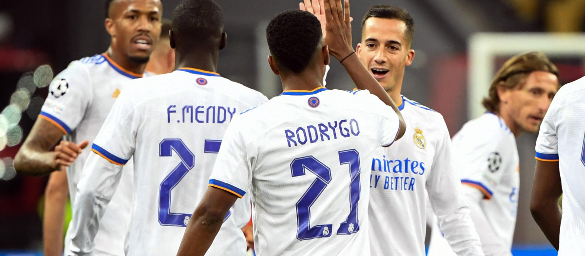 La abultada victoria en Champions deja a los blancos llenos de moral para el Clásico