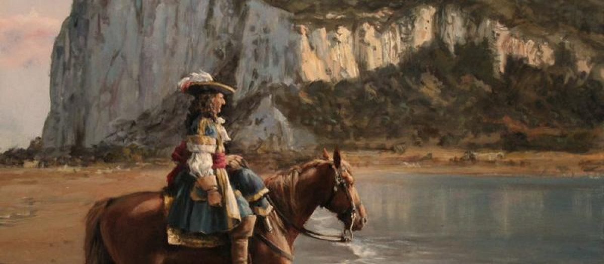 Cuadro «El último de Gibraltar», por Augusto Ferrer-Dalmau, en el que se muestra la figura de Diego de Salinas
