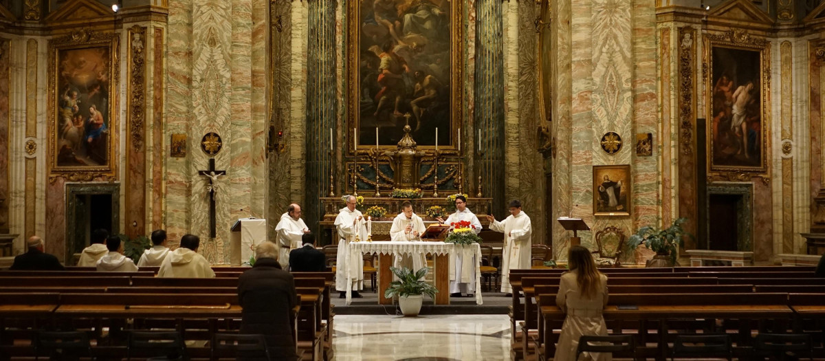 Celebración de la Eucaristía en Roma