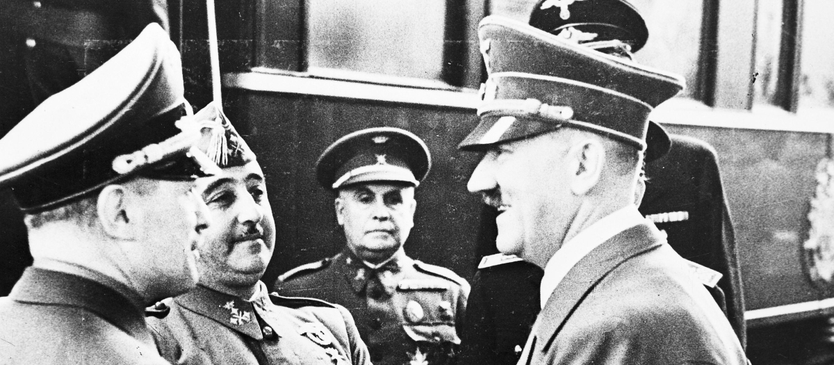 El saludo de Hitler y Franco en la Entrevista de Hendaya