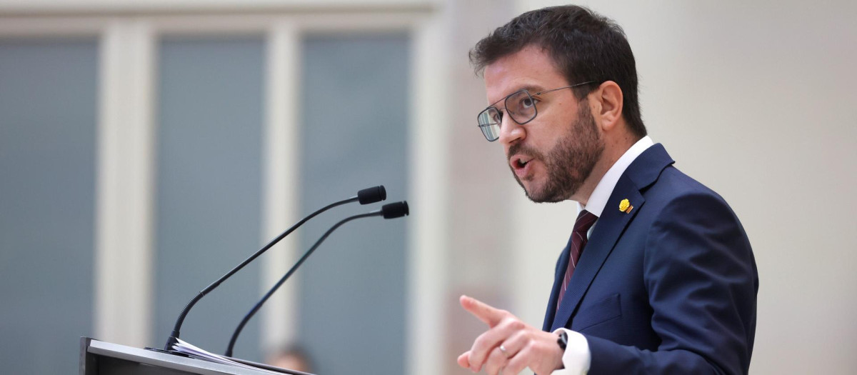 El presidente de la Generalitat, Pere Aragonès