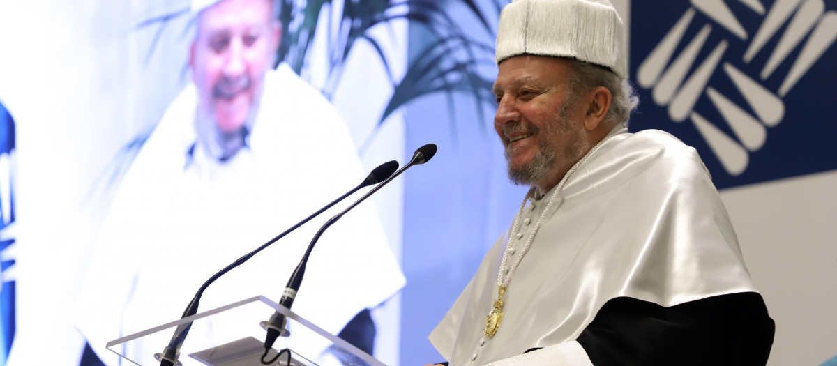 Kiko Argüello, fundador del Camino Neocatecumenal, en su discurso como doctor honoris causa de la UFV