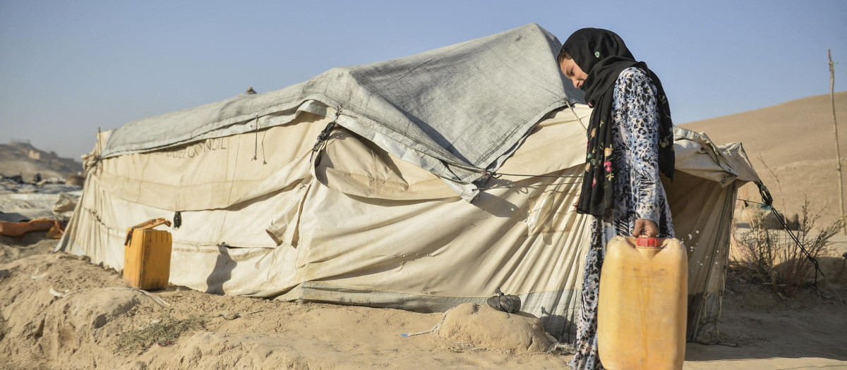 Vida rural en Afganistán, foto de archivo