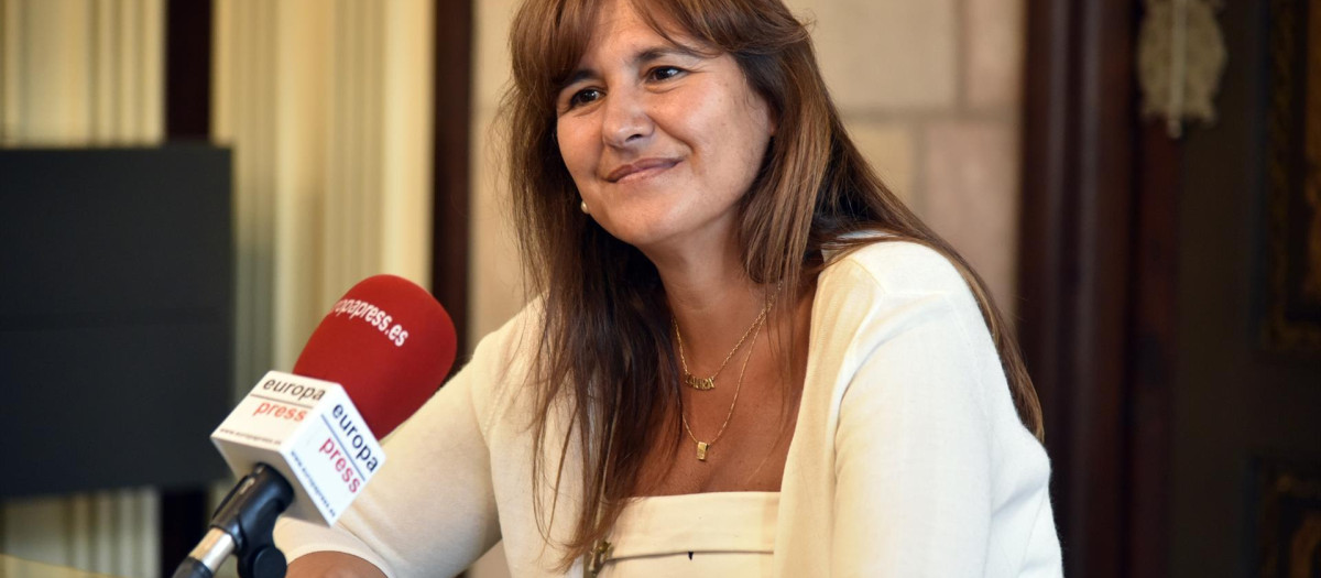 La presidenta del Parlamento de cataluña, Laura Borràs