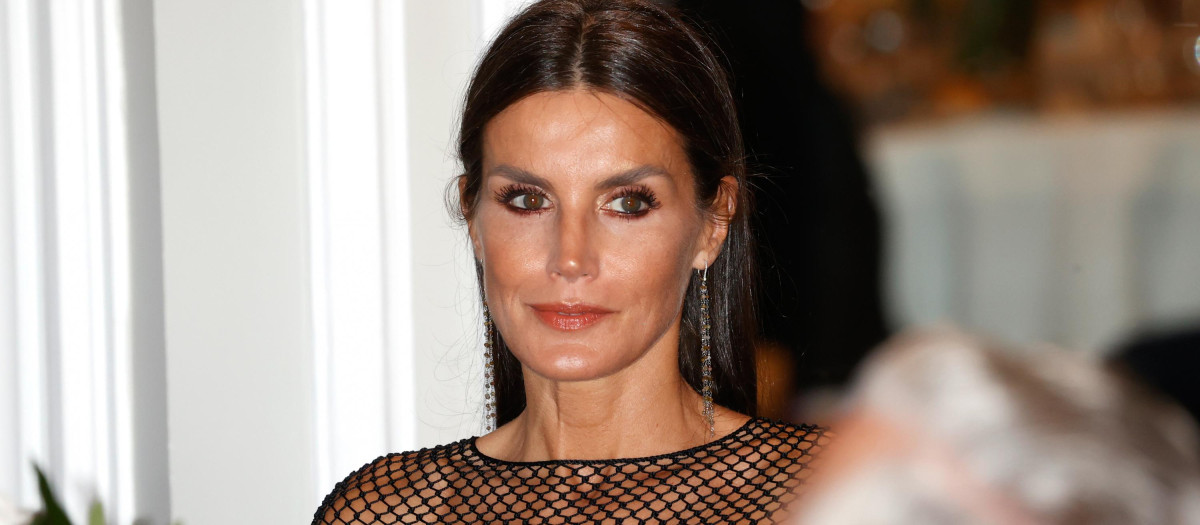 Kings Spain Felipe VI,Queen Letizia during the 38 edition of the Journalist Award "Francisco Cerecedo" in Madrid on Tuesday, 26 October 2021.