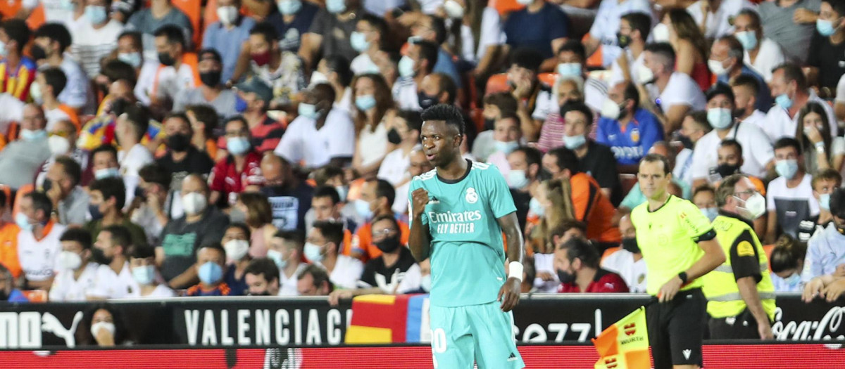 Partido del Real Madrid contra el Valencia, en septiembre