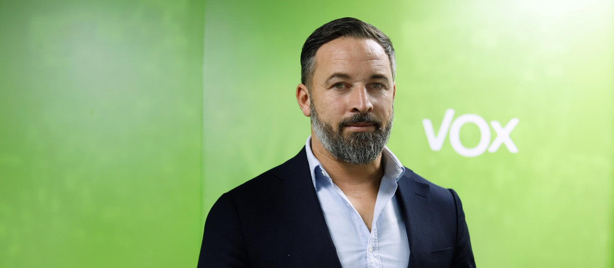 Santiago Abascal, presidente de Vox y diputado en el Congreso.