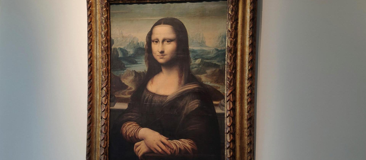 Réplica de la Mona Lisa expuesta en Bruselas