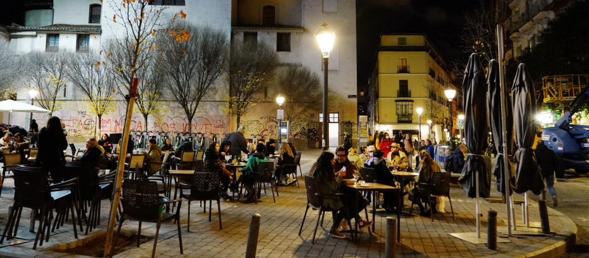 Terrazas de los bares en Madrid