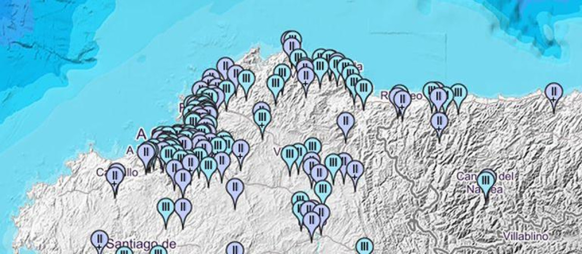 Zonas en la que se sintió el terremoto registrado de madrugada en el Cantábrico