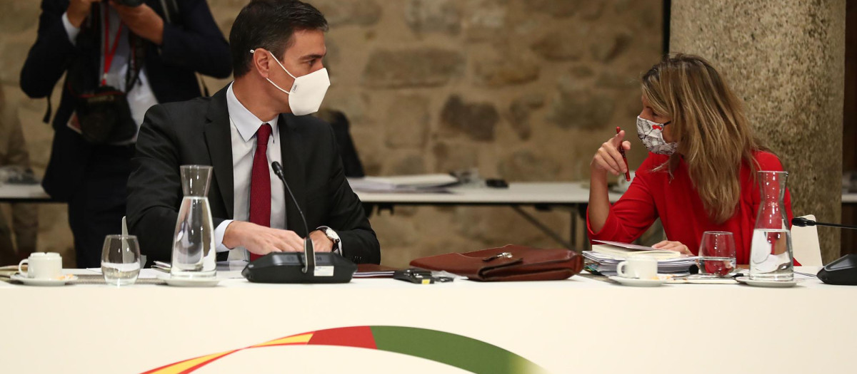 Sánchez y Díaz en la Cumbre Hispano-Portuguesa.