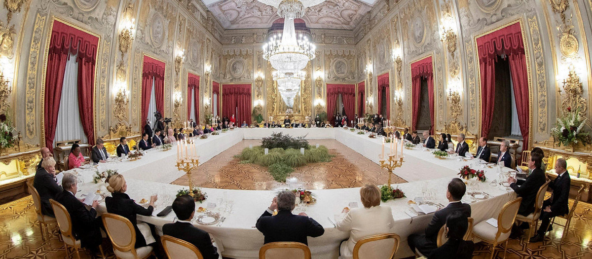 Cena oficial del G-20 en Roma