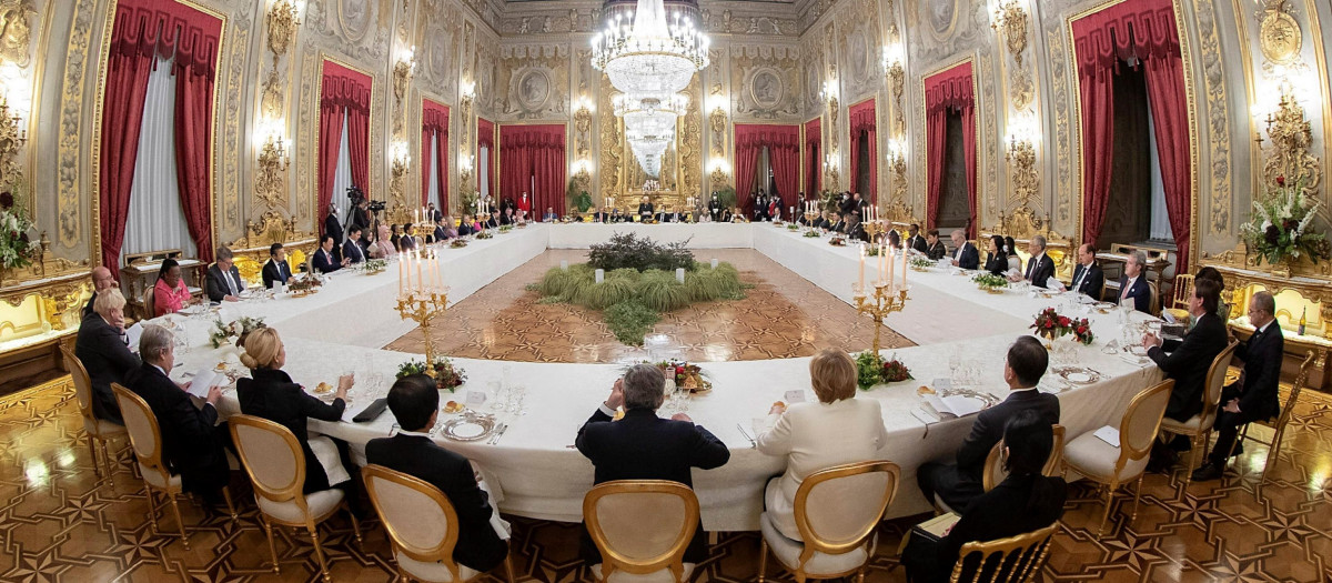 Cena oficial del G-20 en Roma