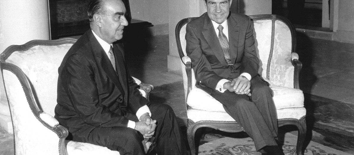El almirante Carrero Blanco y Richard Nixon