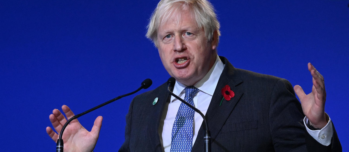 El primer ministro británico Boris Johnson, en el discurso inaugural de la COP26