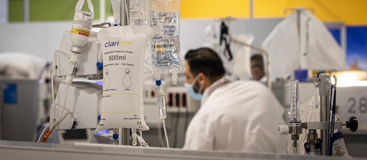 Hospital Isabel Zendal en Madrid durante la pandemia de coronavirus
