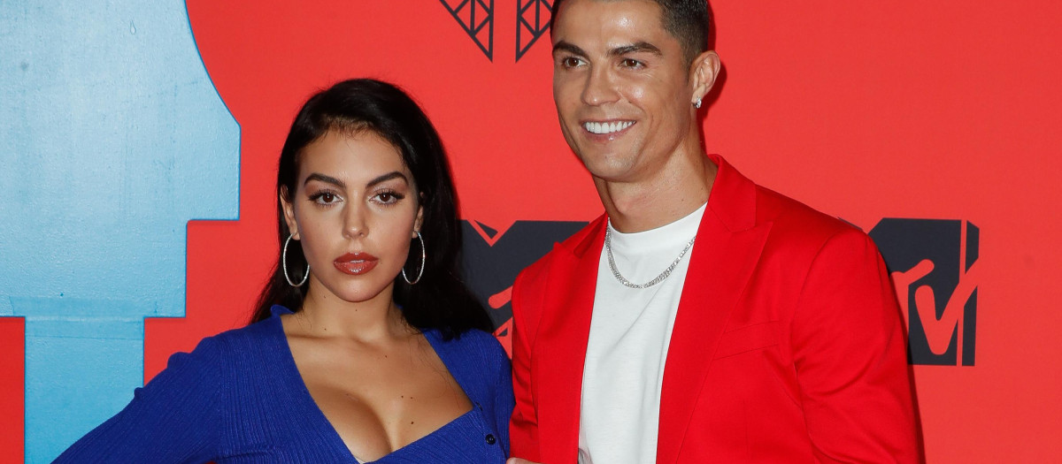 Soccerplayer Cristiano Ronaldo and Georgina Rodriguez at photocall for MTV EMA Awards in Seville on Sunday 3 November 2019.