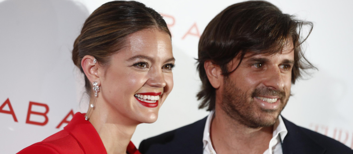 Isabelle Junot and Alvaro Falco at photocall for presentation Rabat: There Wishes in Madrid on Tuesday, 19 October 2021.